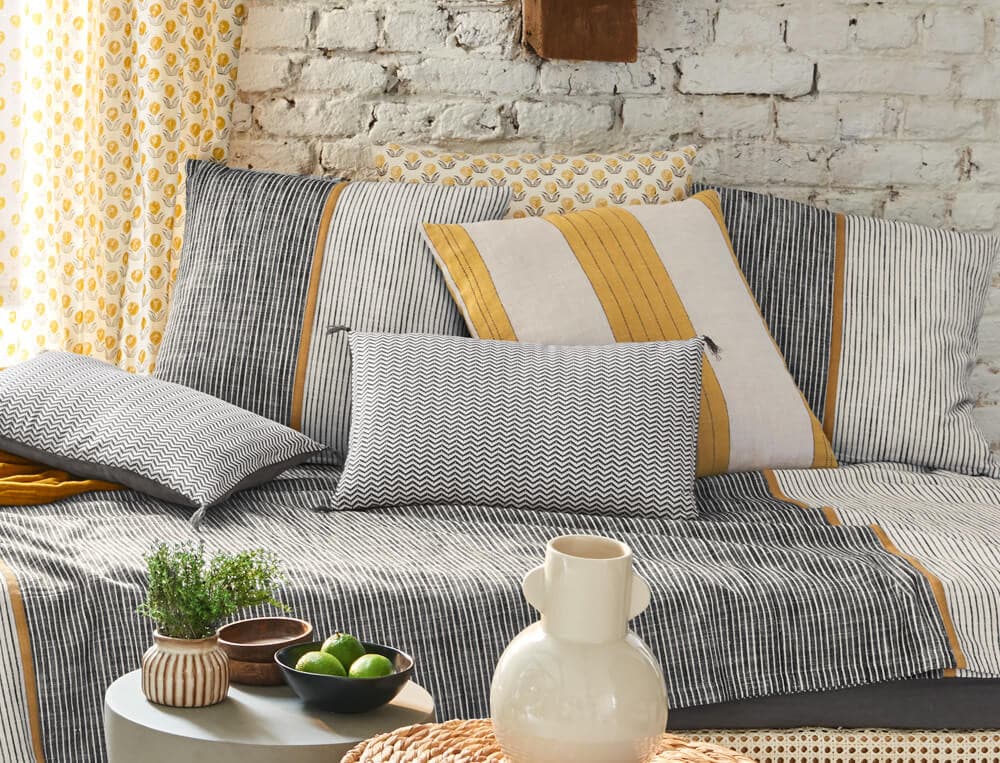 Carnet de style rayé noir