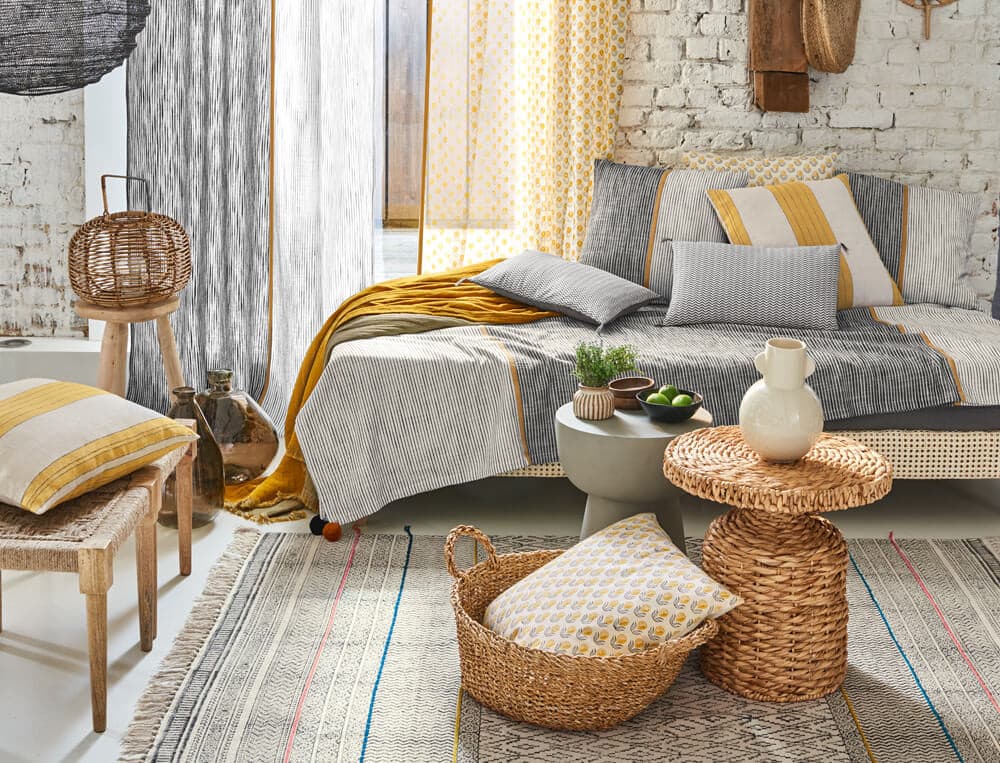 Carnet de style rayé noir