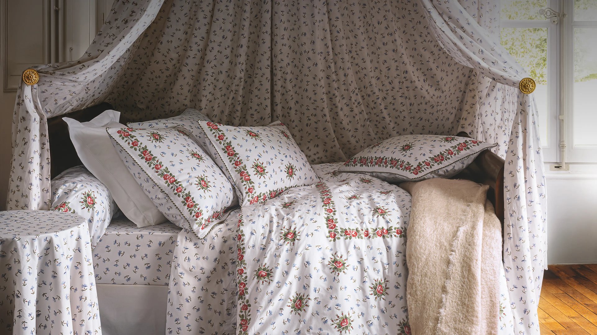 Linge de lit Marie-Antoinette à Trianon - Linvosges