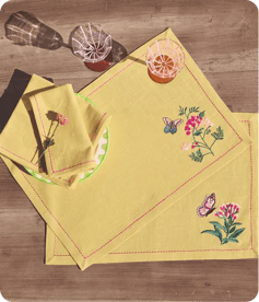 Lot de 2 sets de table Floraison - Linvosges