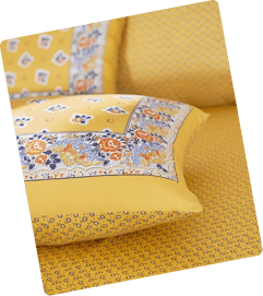 Linge de lit Pompadour jaune - Linvosges