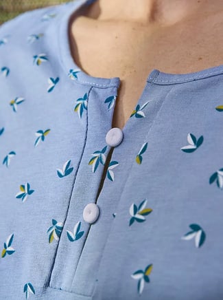 Pyjama femme Nuances de Bleu - Linvosges