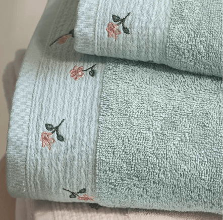 Linge de bain brodé Fleurs de Cottage - Linvosges