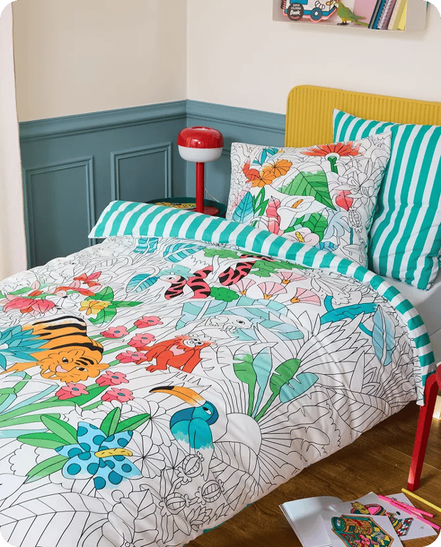 Housse de couette enfant Tropical - Linvosges