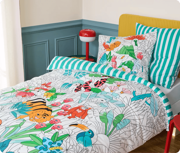 Housse de couette enfant Tropical - Linvosges
