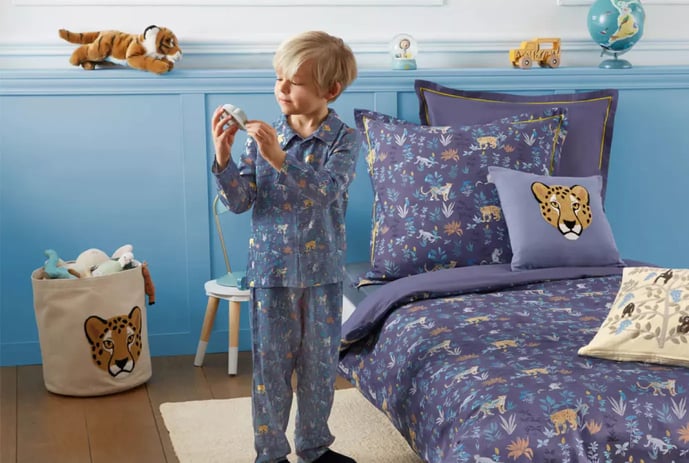 Linge de lit enfant Savane animée