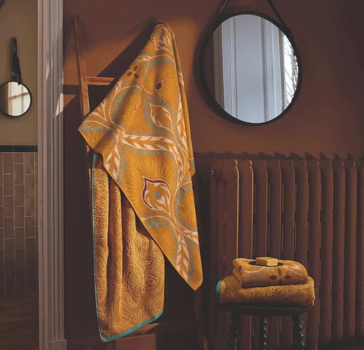 Drap de bain jacquard 6 couleurs Mysore - Linvosges