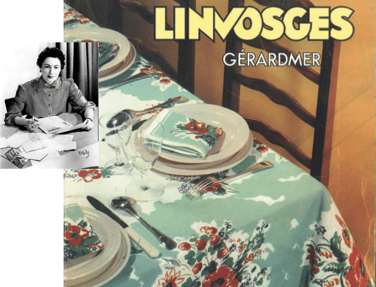 Von 1953 bis 1955 wird Odile, als Werbefigur in den Katalogen gezeigt, um den Kundinnen als Ratgeberin zur Seite zu stehen.