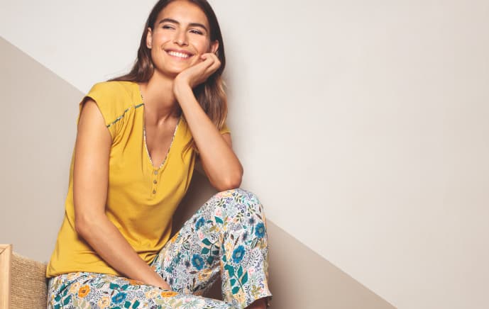 Pyjama femme Fleurs de Tiaré