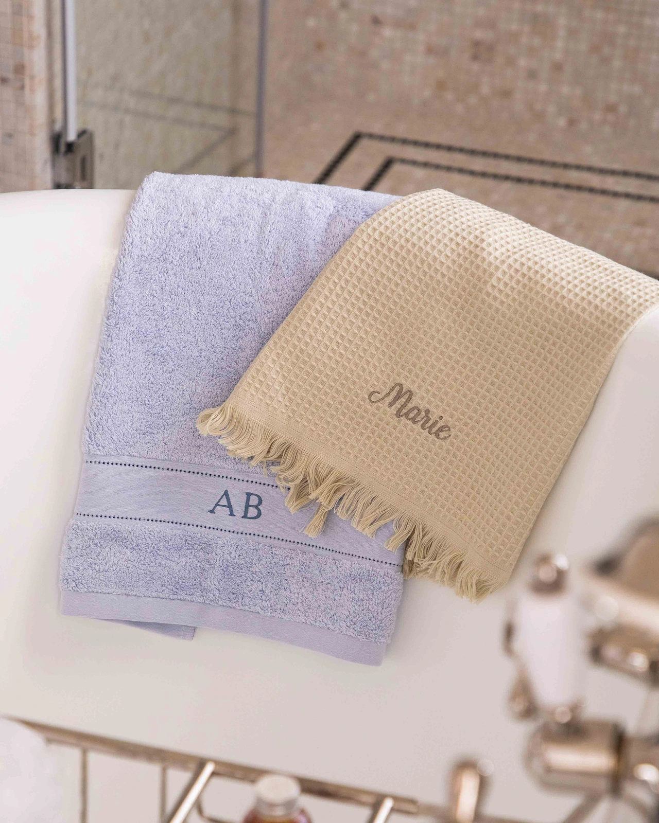 Linge de bain personnalisé