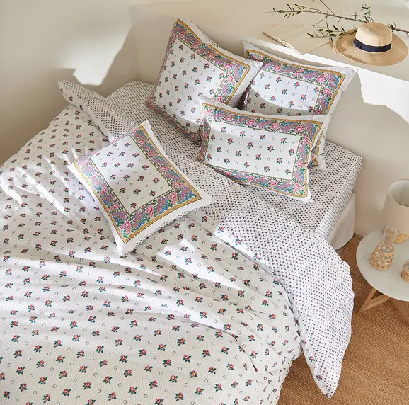 Linge de lit Pompadour blanc - Linvosges