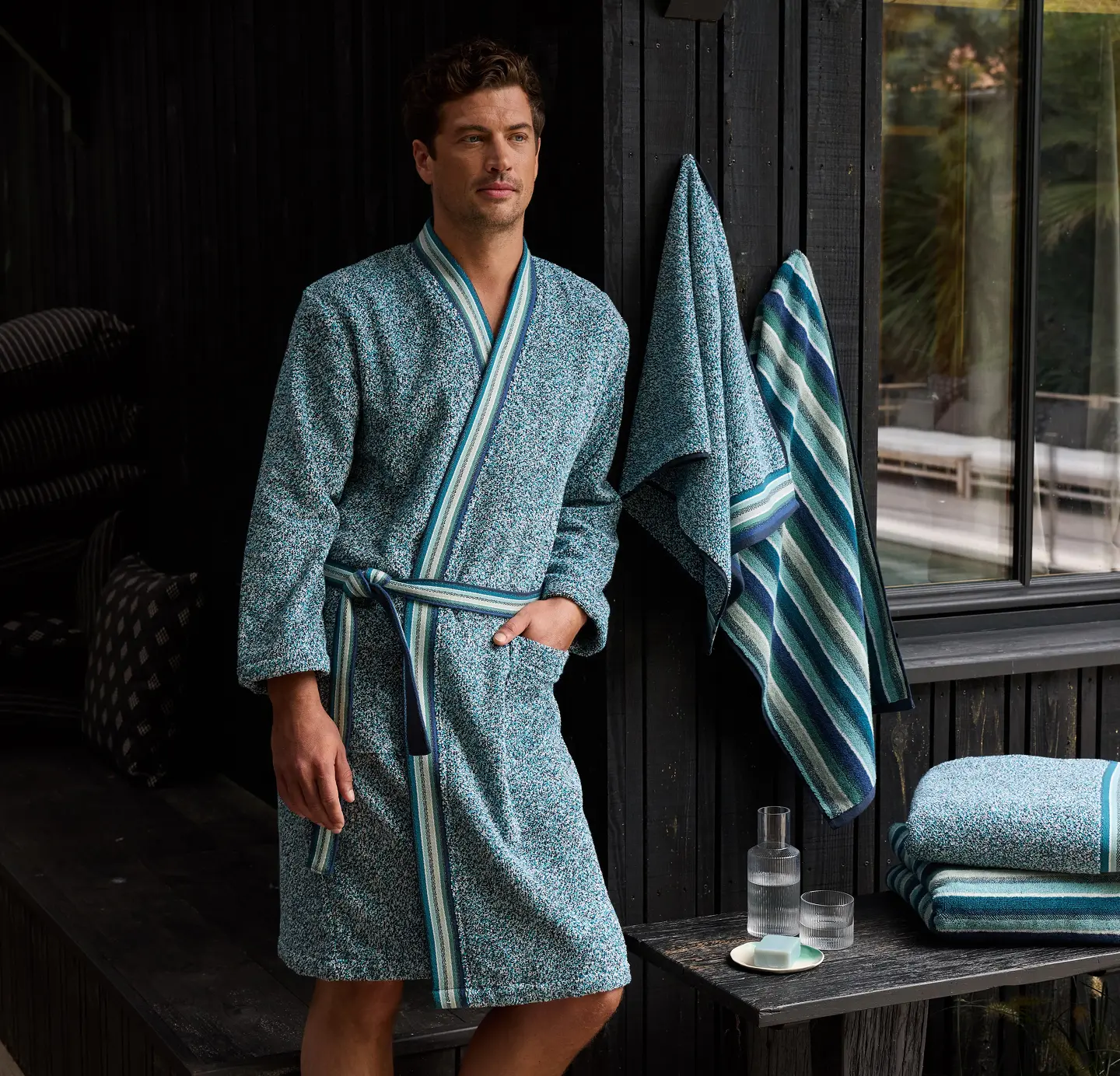 Bademantel Himmelslinien - Linvosges