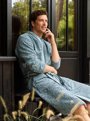 Bademantel Himmelslinien - Linvosges