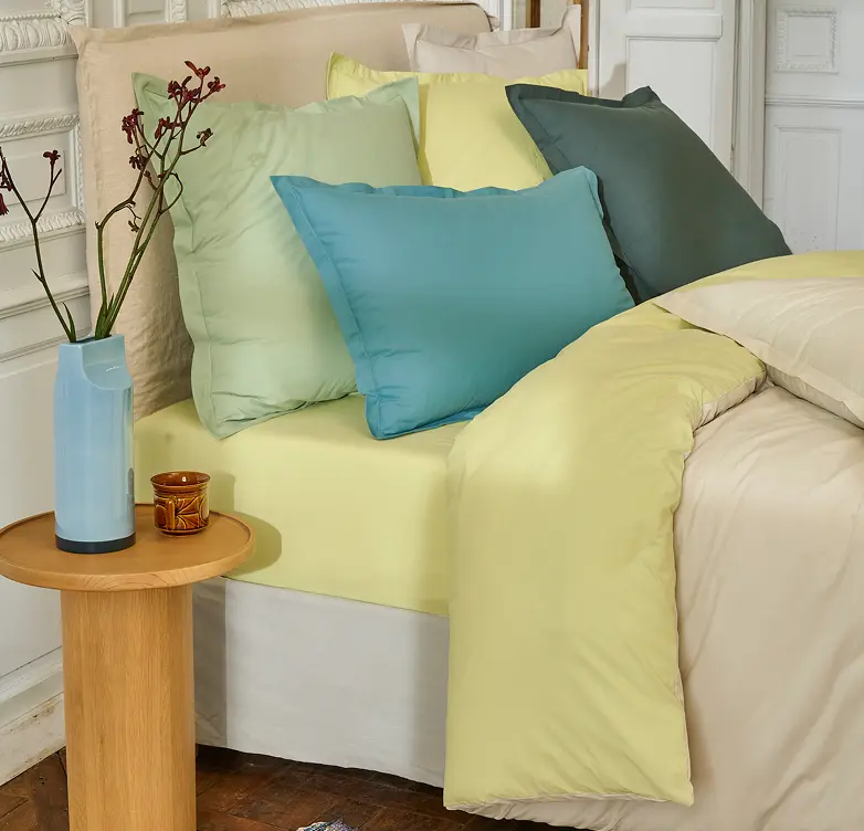 Einfarbige Bettwäsche Renforcé - Linvosges