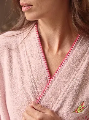 Peignoir brodé Valse des papillons - Linvosges