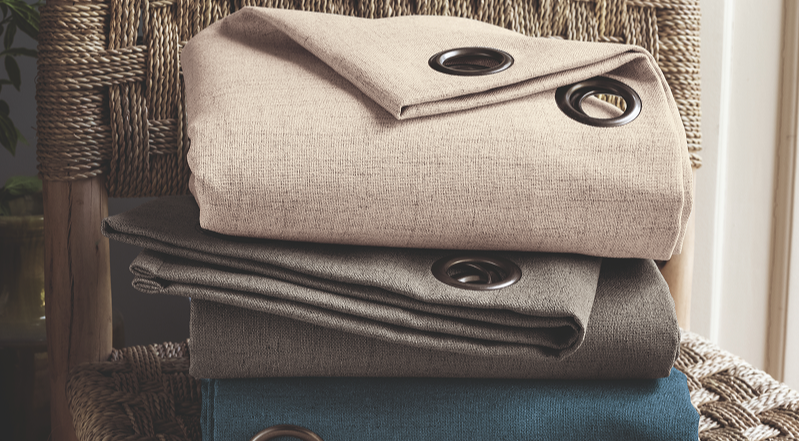 Rideau occultant Éco baie toucher coton