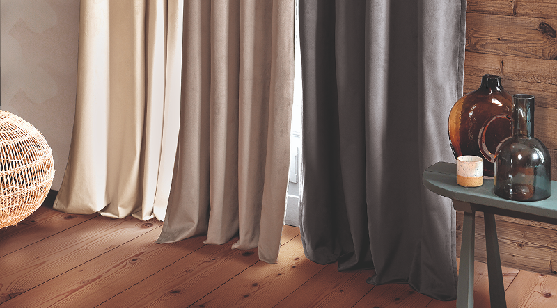 Rideau occultant éco baie velours