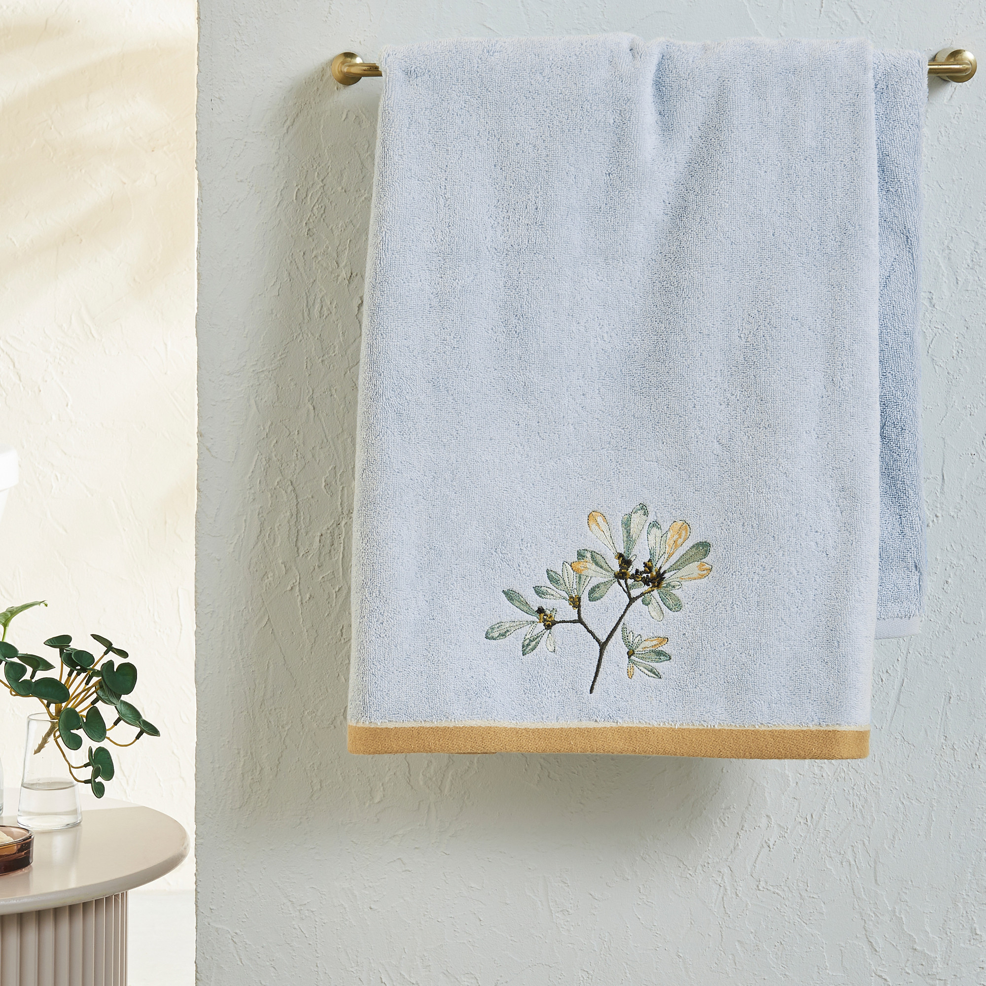 Badetuch Botanische Poesie  100 % Baumwolle 