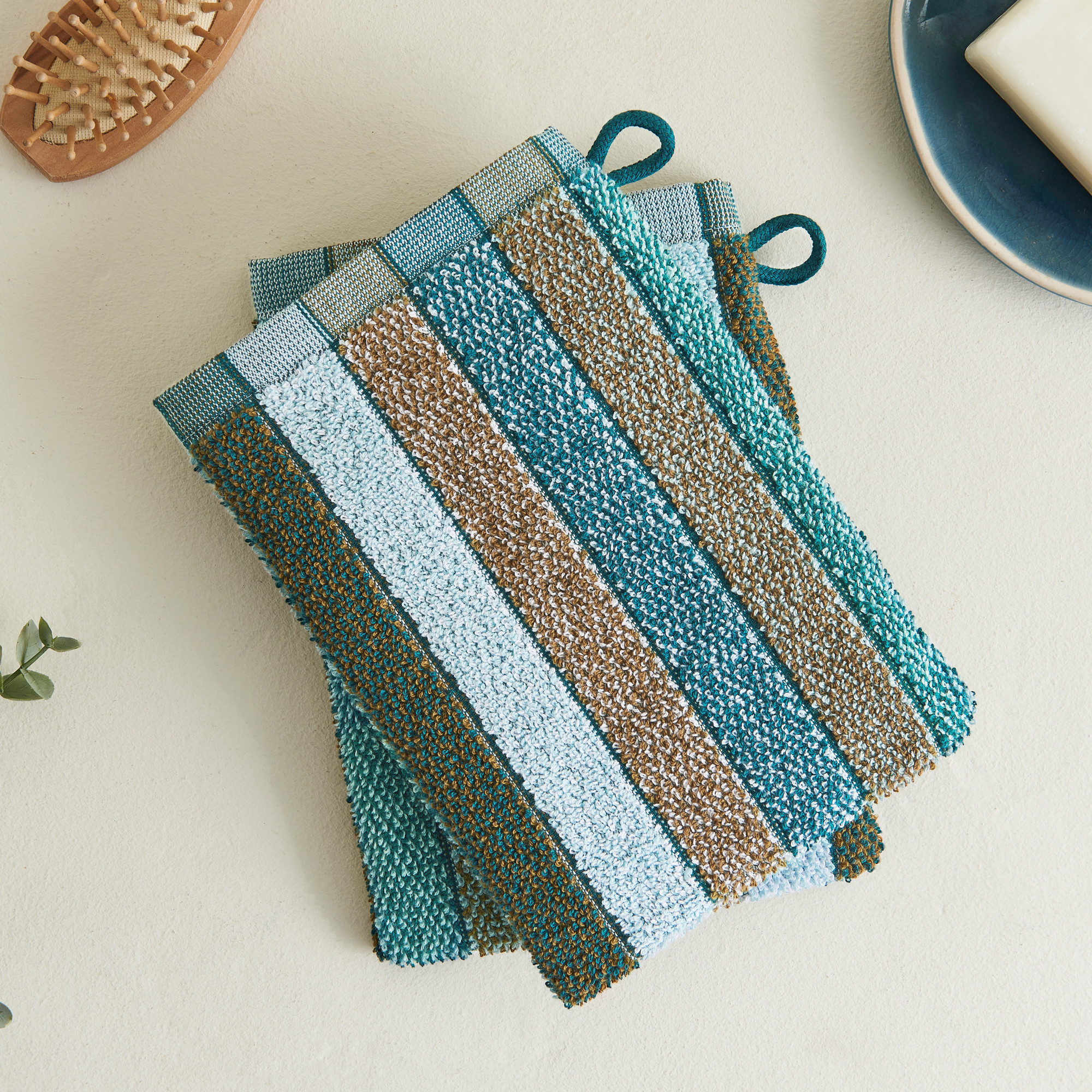Badtextilien Harmonie 100 % Baumwolle, Jacquard, 550 g/m²