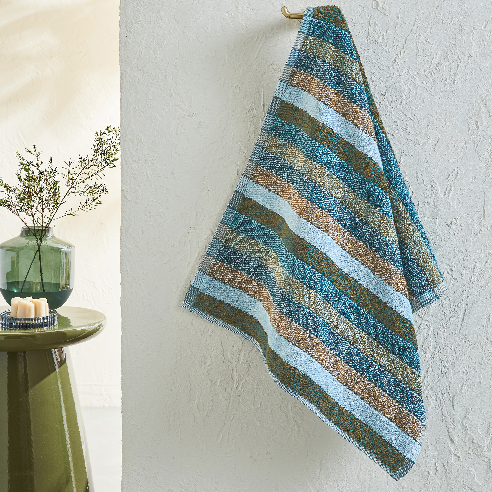 Badtextilien Harmonie 100 % Baumwolle, Jacquard, 550 g/m²