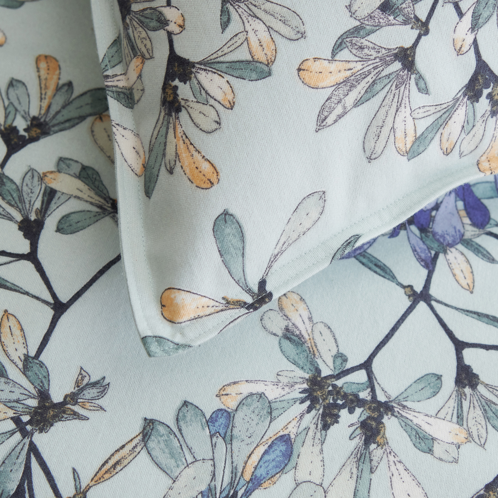 Bettwäsche Botanische Poesie  100 % Baumwolle – Flanellqualität (170 g/m²)