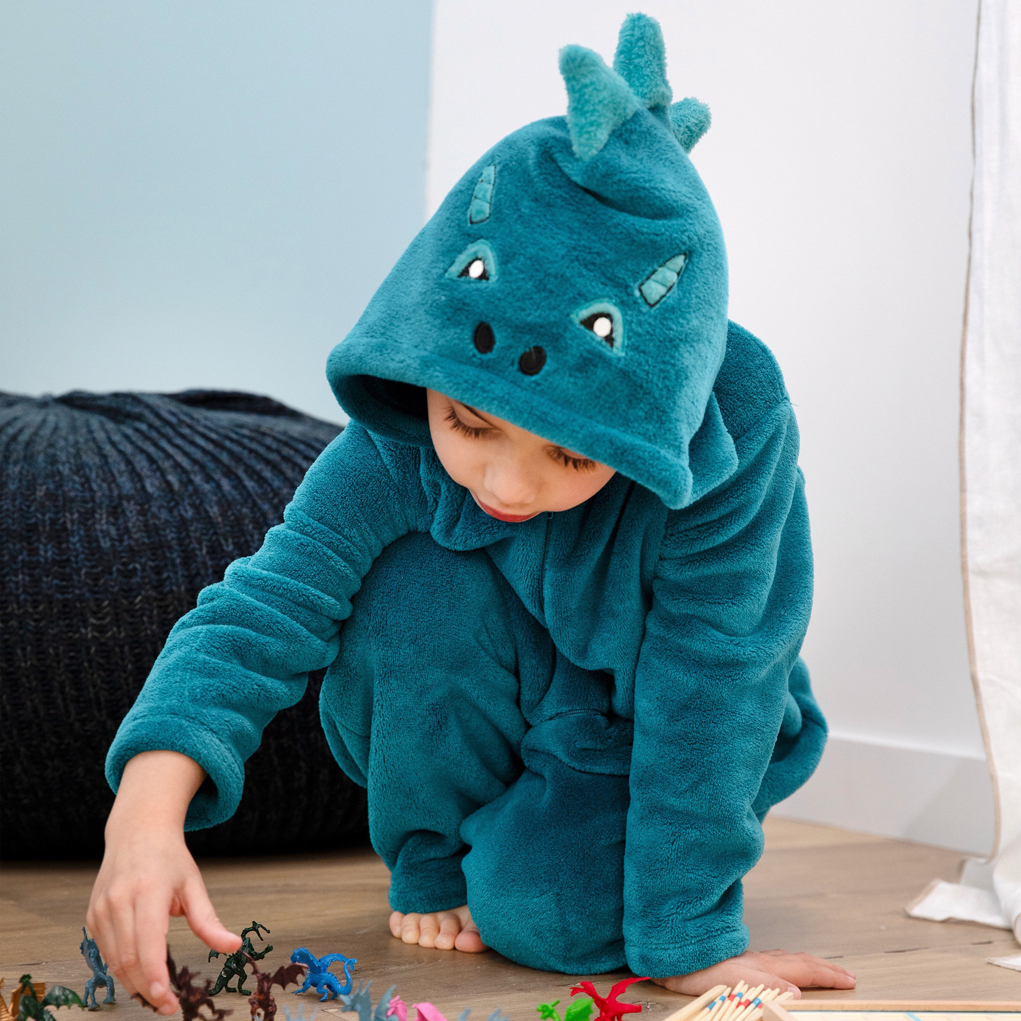 Einteiler  Schlummerdrache  aus Fleece 
