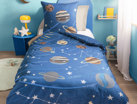 Linge de lit enfant Voyage dans l’espace