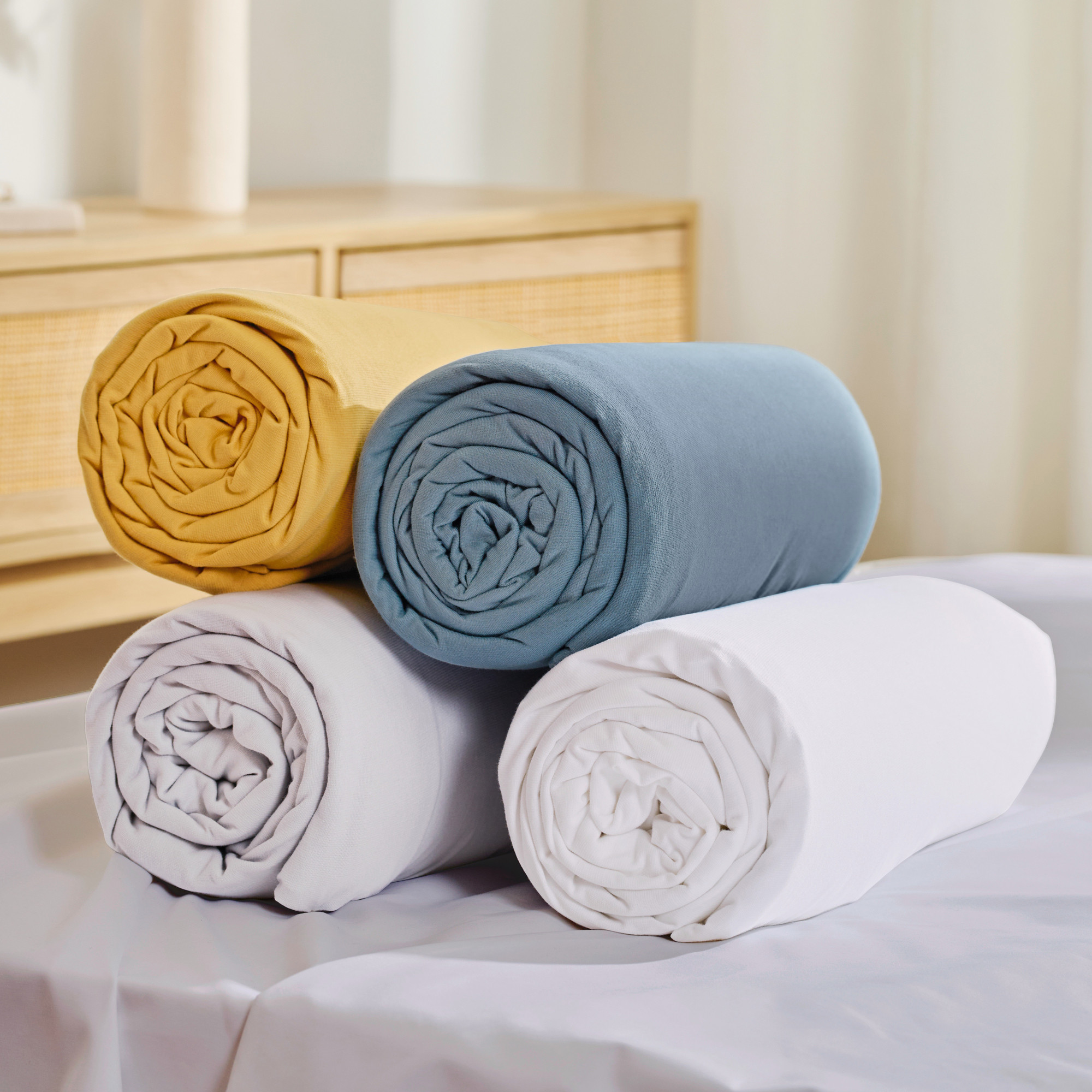 2 Spannbettlaken Jersey Premium Set aus 2 Spannbettlaken