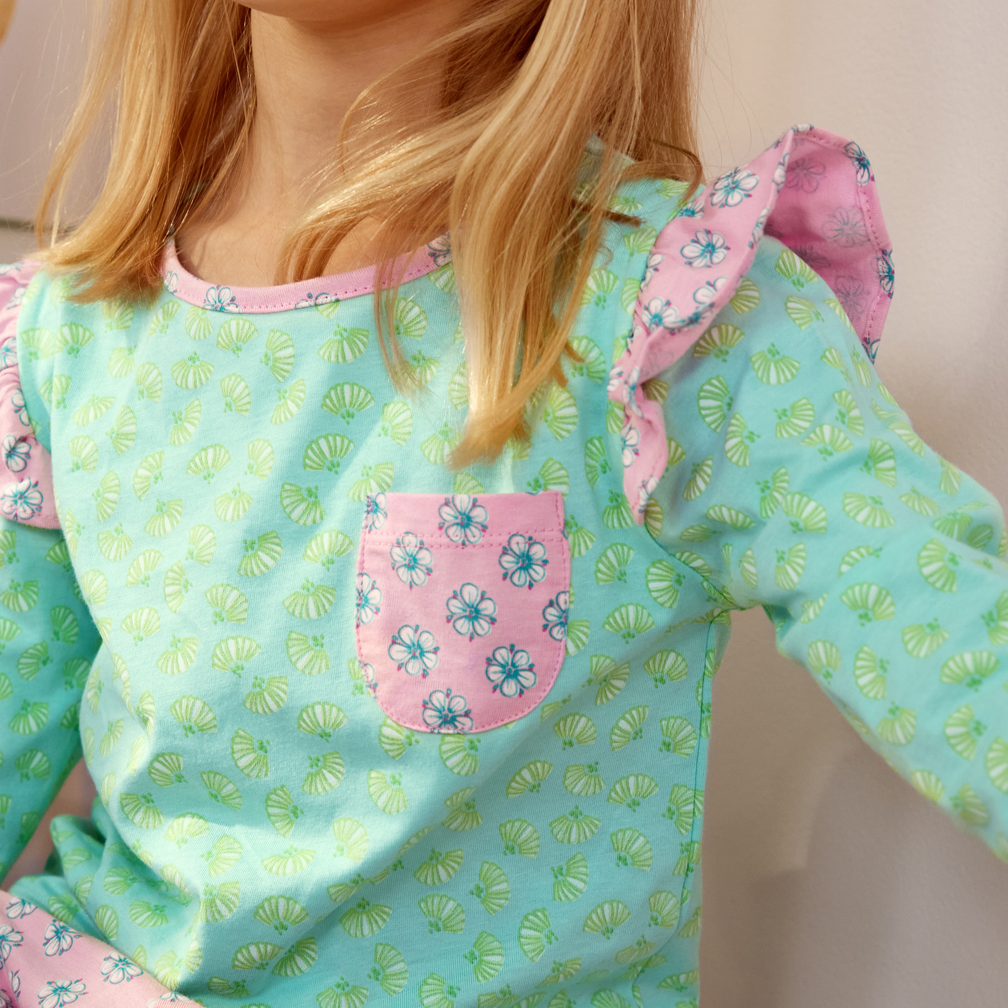 Pyjama Kokeshi Puppe 100% Baumwolle