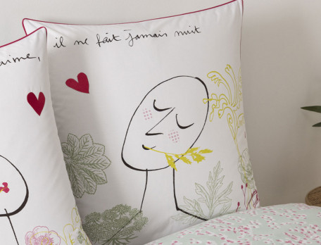 Taie d'oreiller visage homme Le linge amoureux