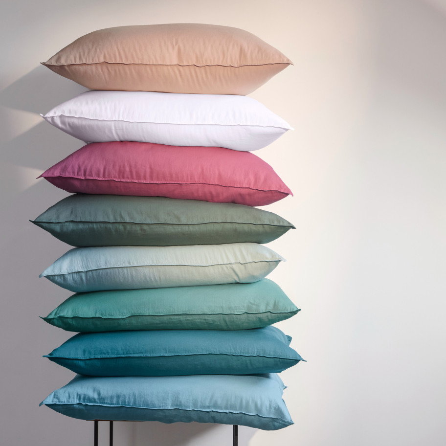 Taie d'oreiller Satin lavé