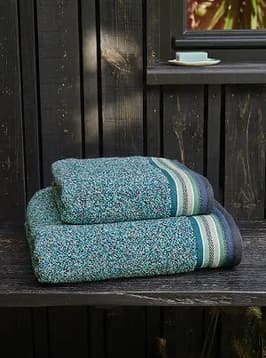 Linge de bain chiné Lignes d'Azur - Linvosges