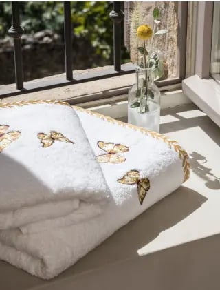 Linge de bain brodé De fleur en fleur - Linvosges