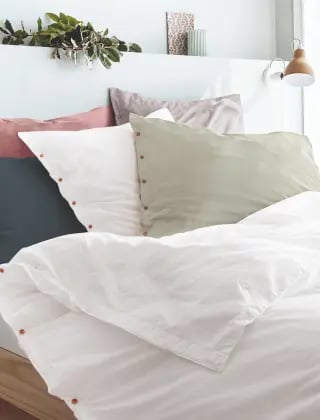 Parure de lit Percale lavée - Linvogses