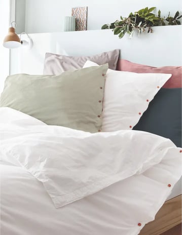 Parure de lit Percale lavée - Linvogses