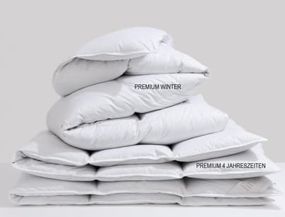 Daunendecke Premium Winter weiss