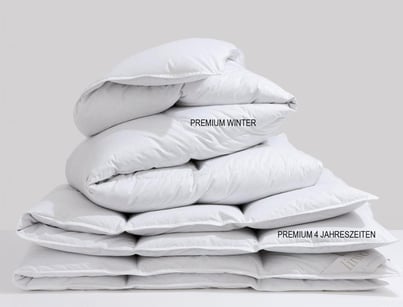 Daunendecke Premium Winter weiss