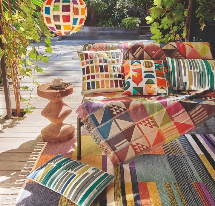 Plaid jacquard réversible Dynamique - Linvosges