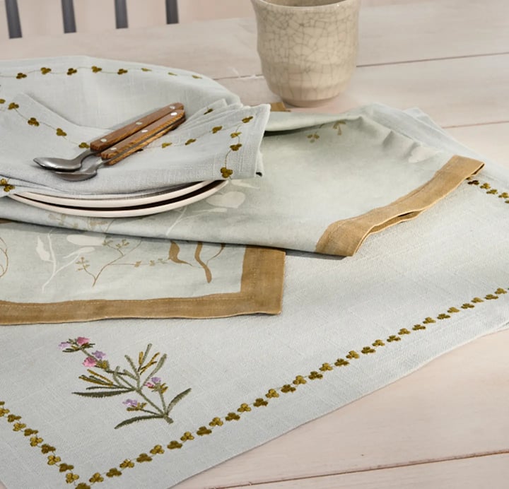 Lot de 2 serviettes de table - Aloe Vera - Linvosges