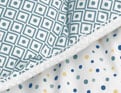 Confort Confettis hiver Bleu multicolore