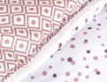 Confort Confettis hiver Rose multicolore