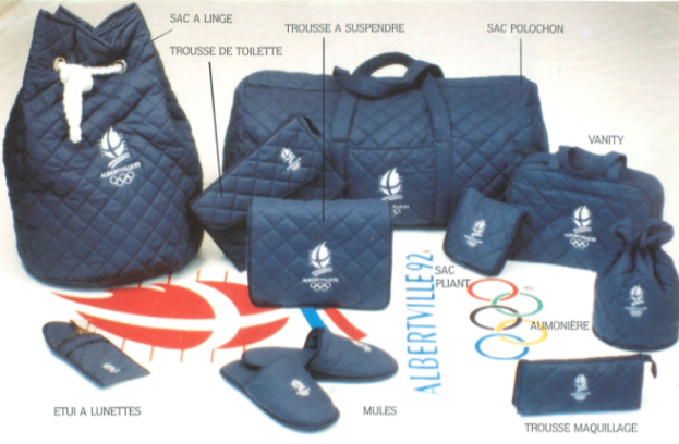 Linvosges wird exklusiver Sponsor der Olympischen Winterspiele in Albertville für Badtextilien, die mit dem Logo der Olympischen Spiele bestickt sind