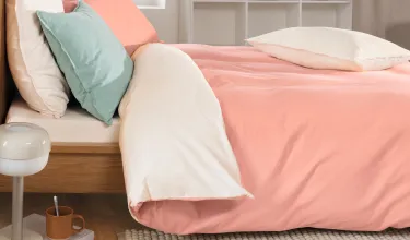Linge de lit Flanelle bicolore