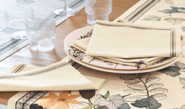 2 serviettes de table Nature gourmande