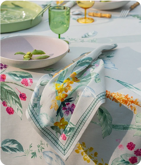 Lot de 2 serviettes de table Vents dansants - Linvosges