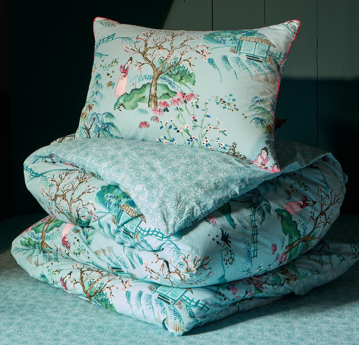 Linge de lit fantaisie Estampe japonaise - Linvosges