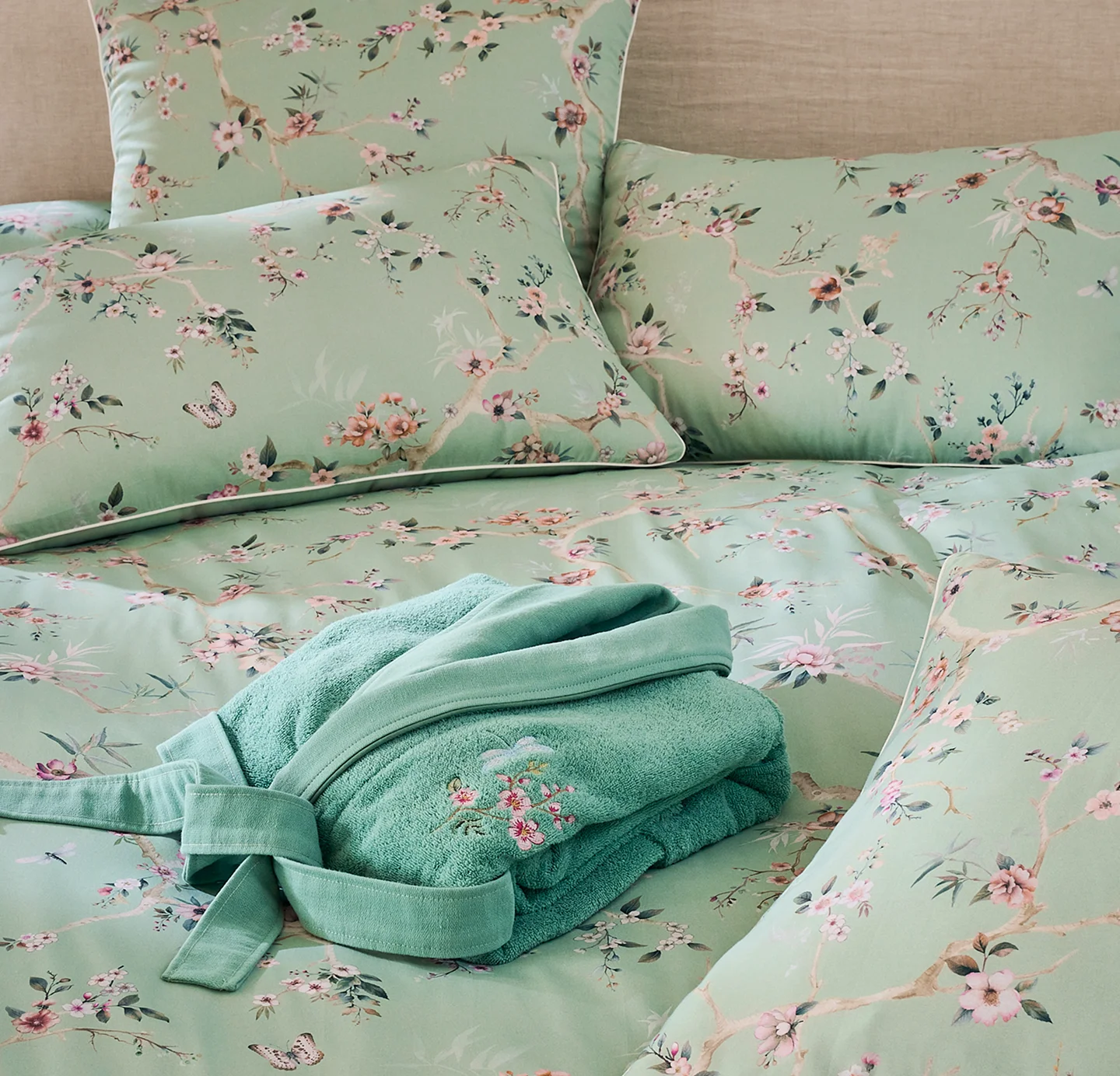 Linge de lit fantaisie Essence de sakura - Linvosges