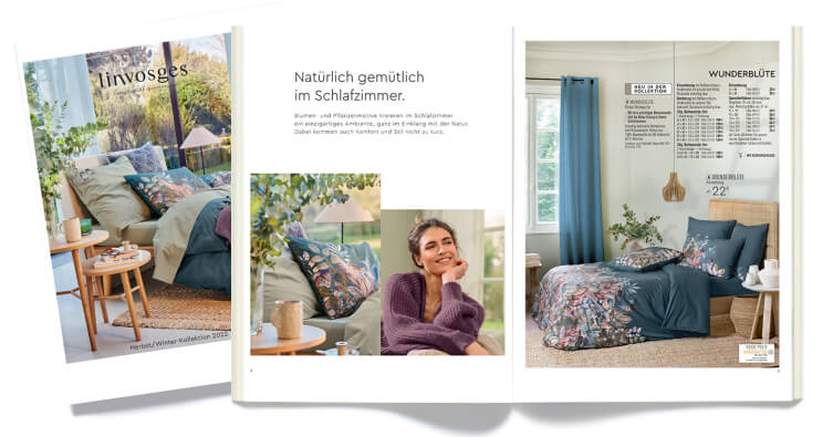 Entdecken Sie den Online-Katalog von Linvosges - Herbst/Winter-Kollektion
