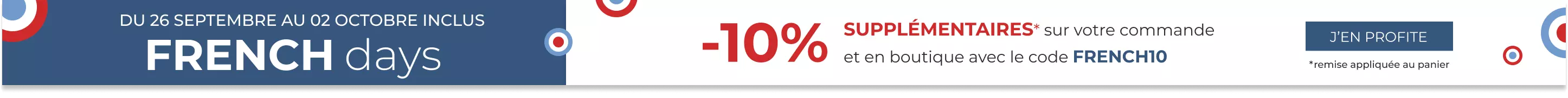 French Days Linvosges : -10% supplémentaires sur votre commande et -40% sur 2 articles du site