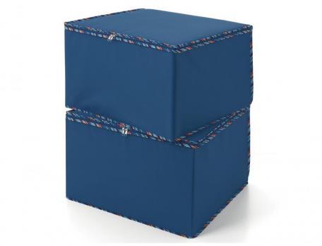 2er-Pack Mehrzweckboxen Ankleidezimmer blau Linvosges